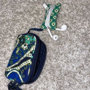 Apple Headphones AND Vera Bradley headphone case